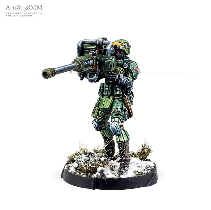 38mm Modern Sci-Fi Soldier, 2 Figures, Resin Model Figure Kit, Unassembled and Unpainted