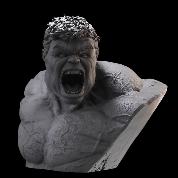 1/10 Giant Male with Dramatic Expression, Resin Model Bust Kit, Fantasy Theme, Unassembled and Unpainted
