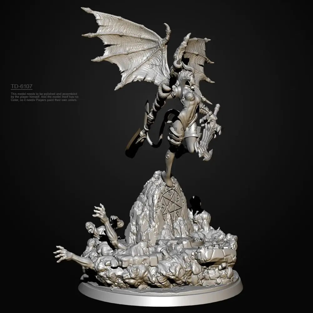 75mm Devilish Baby, Resin Model Figure Kit, Fantasy Theme, Unassembled and Unpainted
