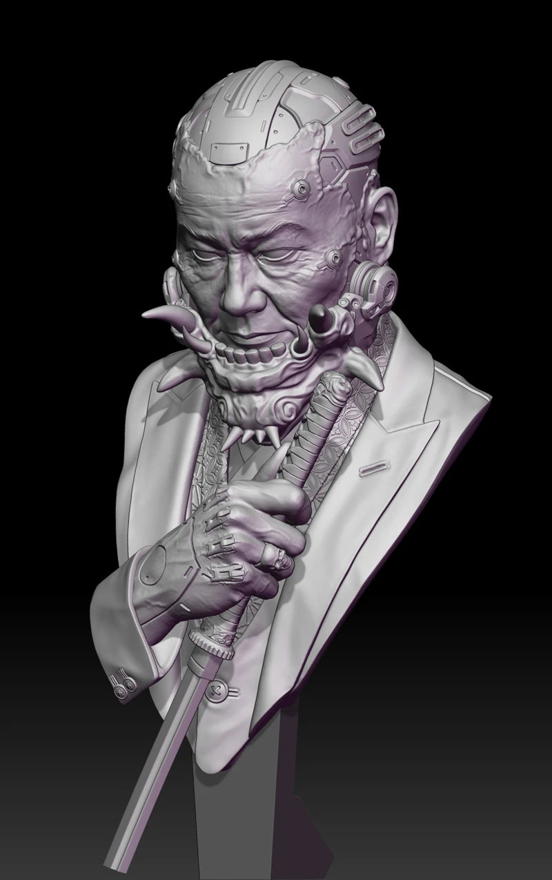 1/10 Elder, Resin Model Bust Kit, Fantasy Theme, Unassembled and Unpainted