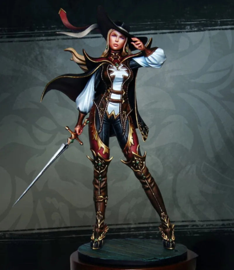 1/24 Female Corsair Warrior Myla, Resin Model Figure Kit, Fantasy Theme, Unassembled and Unpainted