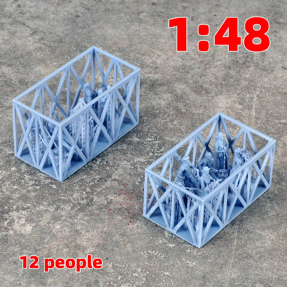 1/35 Civilian Workers & Gardeners, 25 Figures, Resin Model Figure Kit, Historical Theme, Unassembled and Unpainted