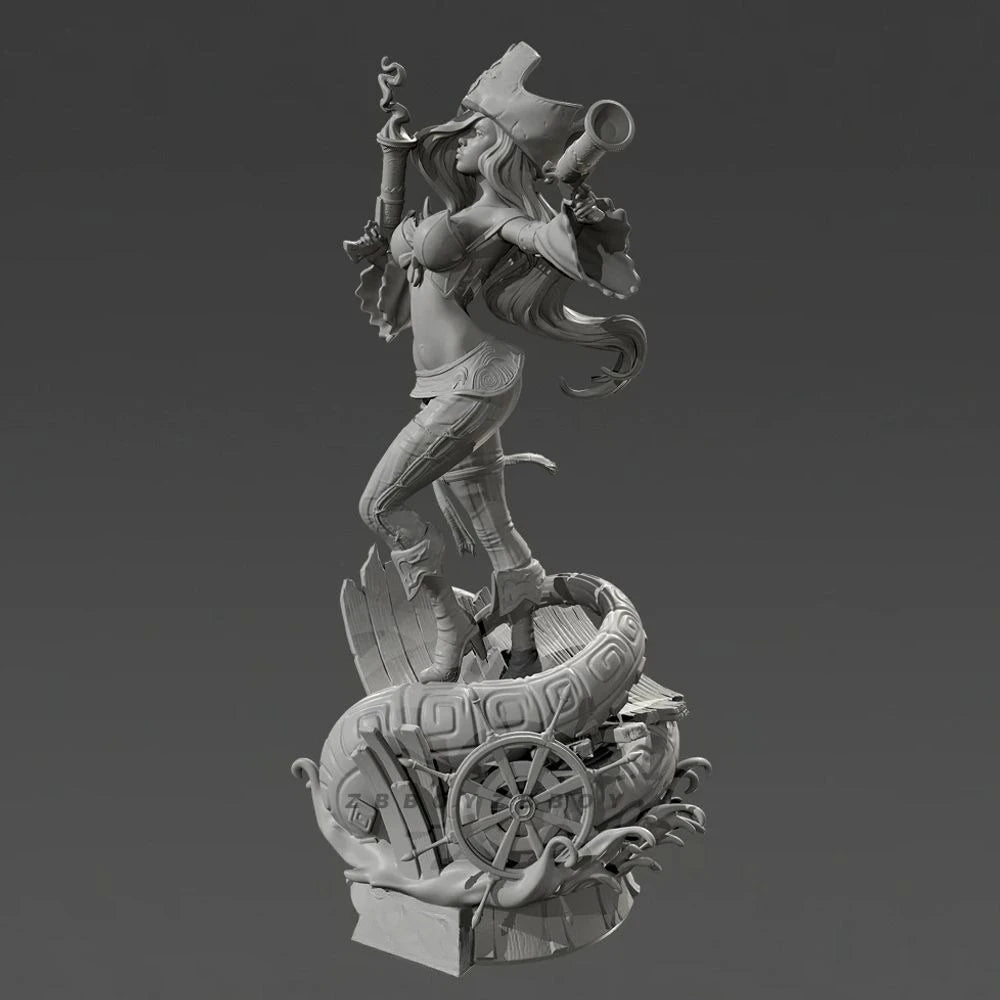 110mm Bounty Hunter, Resin Model Figure Kit, Fantasy Theme, Unassembled and Unpainted