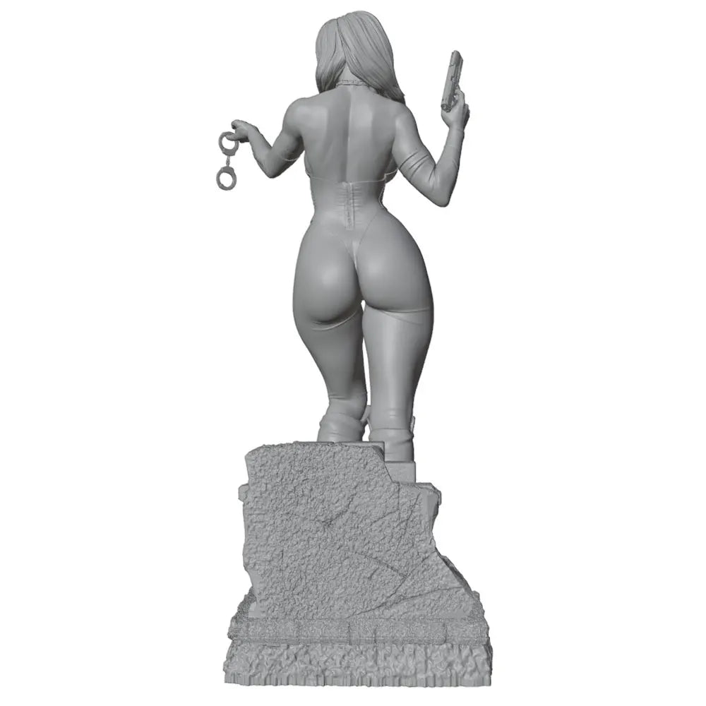 1/24 Modern Female Police Officer, Resin Model Figure Kit, Unassembled and Unpainted
