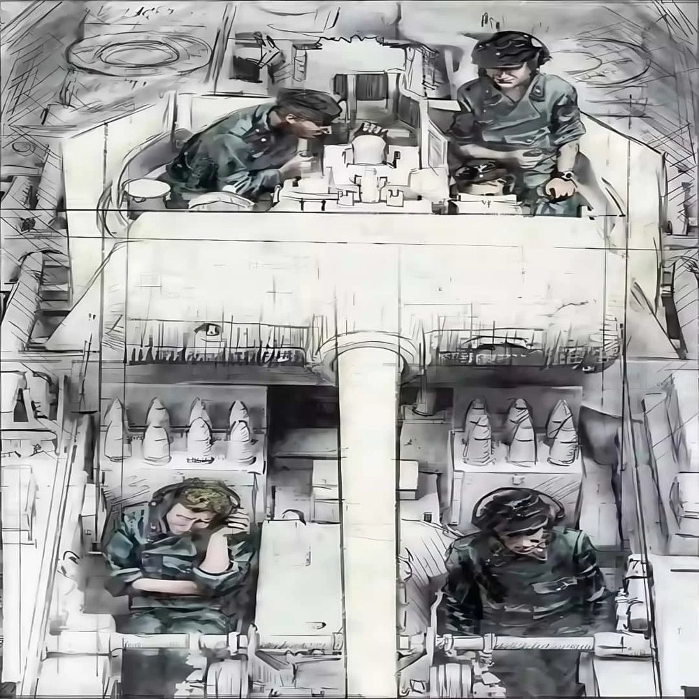 1/35 Modern Tank Crew Squad, 6 Figures, Resin Model Figure Kit, Unassembled and Unpainted