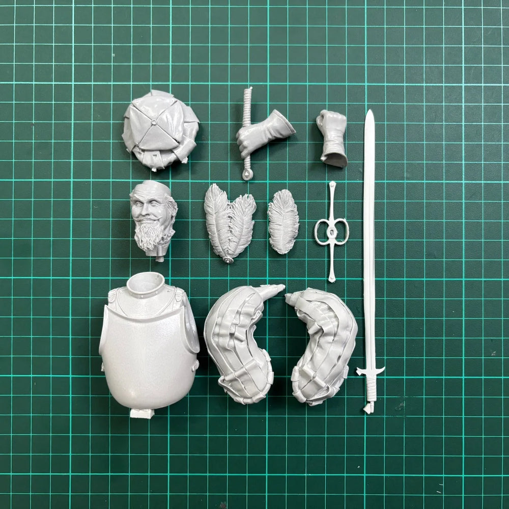 1/10 European Mercenary Archer, Resin Model Bust Kit, Military Theme, Unassembled and Unpainted