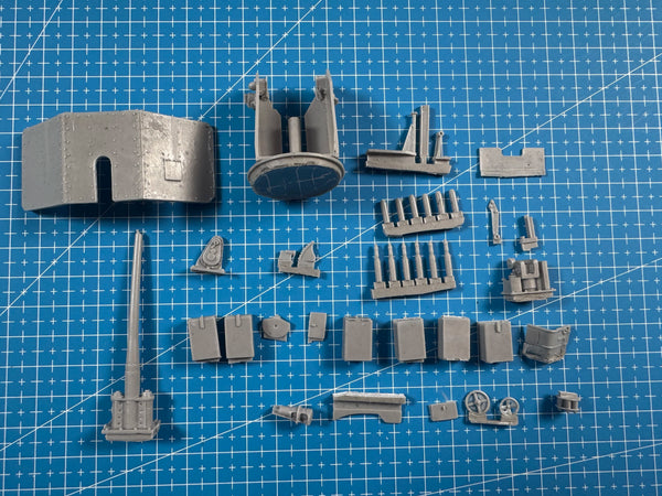 1/35 WWII KwK 38 Anti-Tank Gun, Resin Model Vehicle Kit, Unassembled and Unpainted