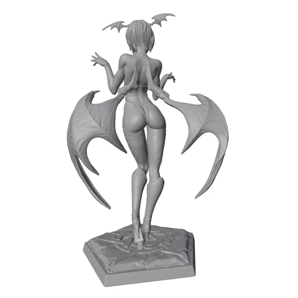 75mm Demon with Wings, Resin Model Figure Kit, Fantasy Theme, Unassembled and Unpainted