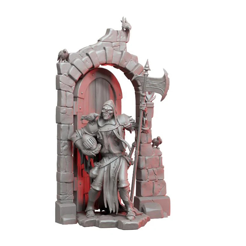 1/24 Medieval Fantasy Skeleton, Resin Model Diorama Kit, Unassembled and Unpainted