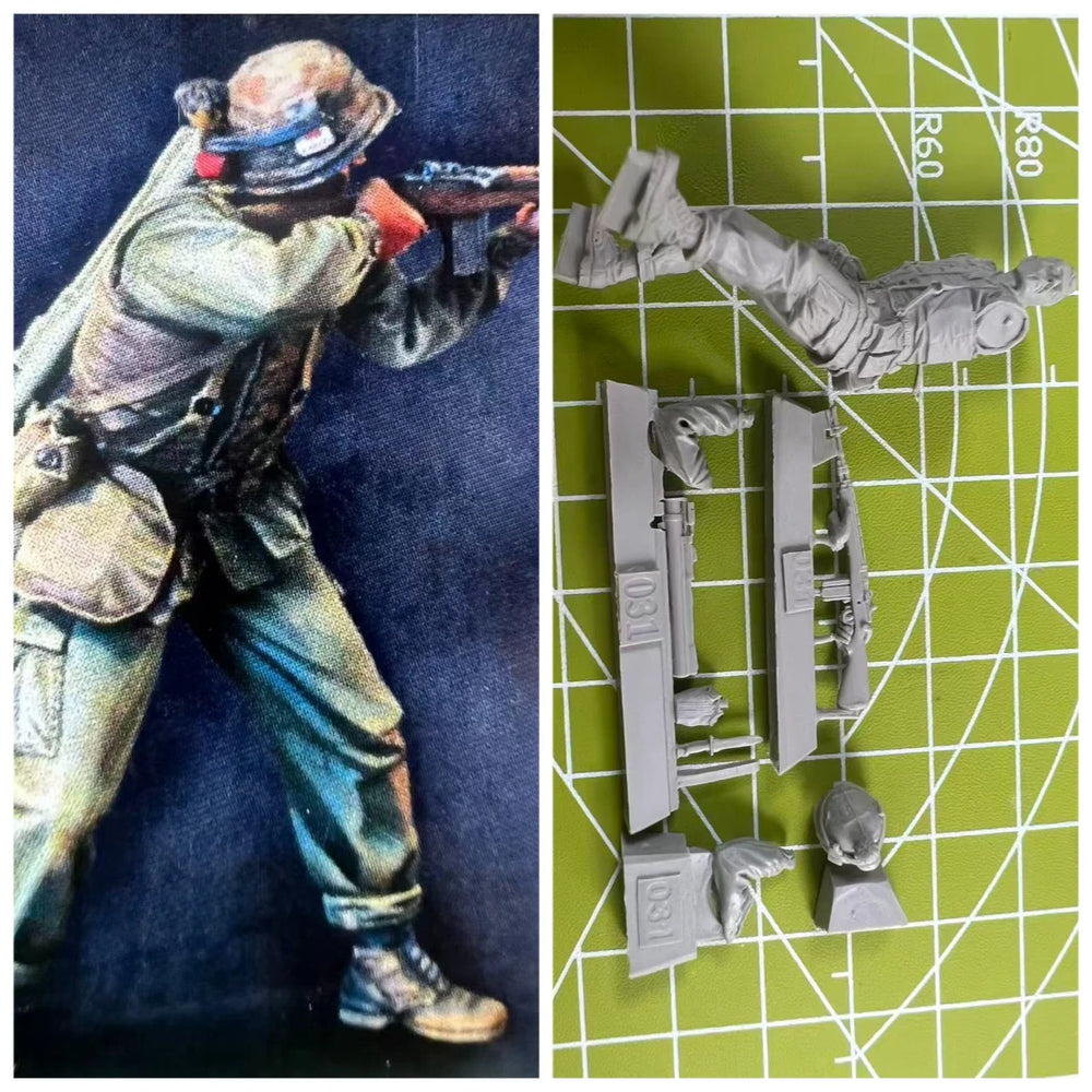 1/35 Modern US Marine Corps Sniper, Resin Model Figure Kit, Unassembled and Unpainted