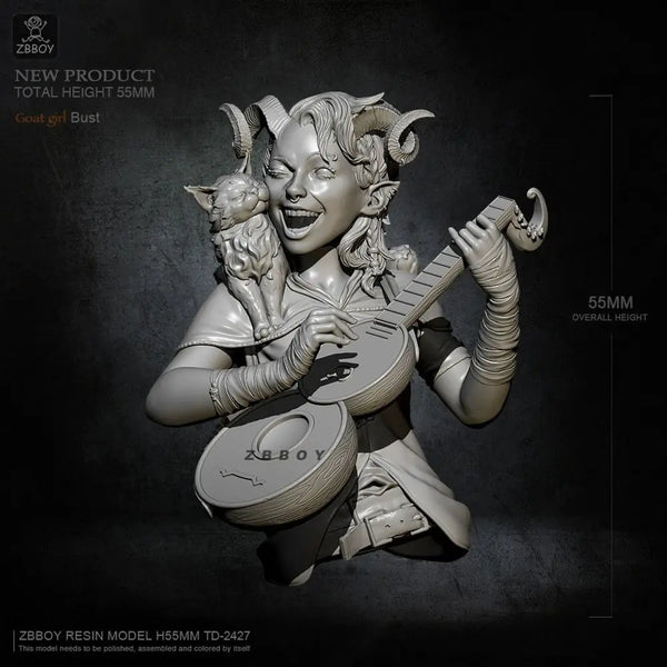 55mm 55mm Fantasy Fairy, Resin Model Bust Kit, Fantasy Theme, Unassembled and Unpainted