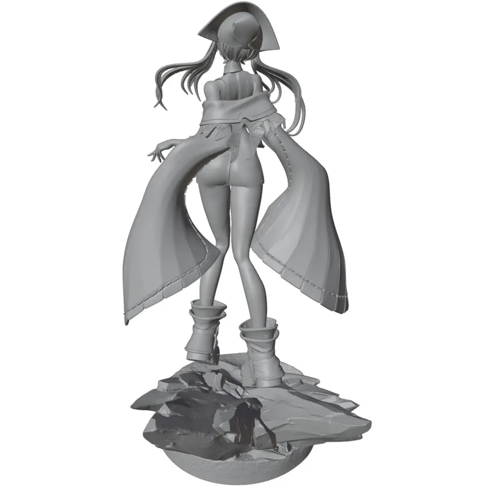 1/24 Demon Sorceress with Bat Wings, Resin Model Figure Kit, Anime Theme, Unassembled and Unpainted