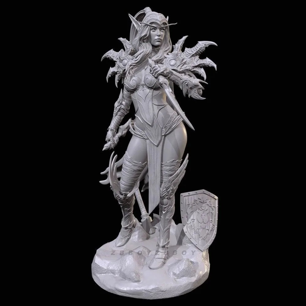 38mm Dark Elf Assassin, Resin Model Figure Kit, Fantasy Theme, Unassembled and Unpainted