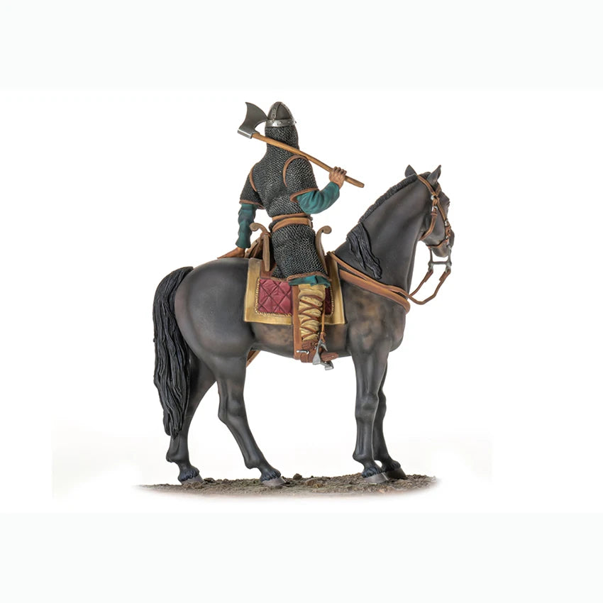 1/16 Ancient Norman Warrior on Horseback, Resin Model Figure Kit, Unassembled and Unpainted