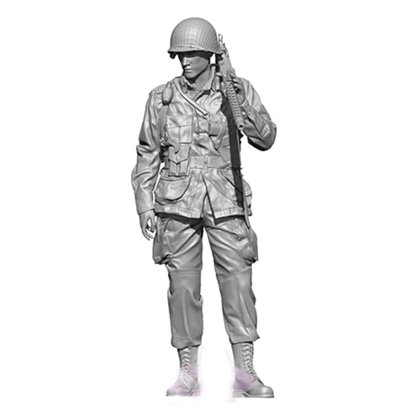 1/35 WWII U.S. Army Soldier, Resin Model Figure Kit, Unassembled and Unpainted