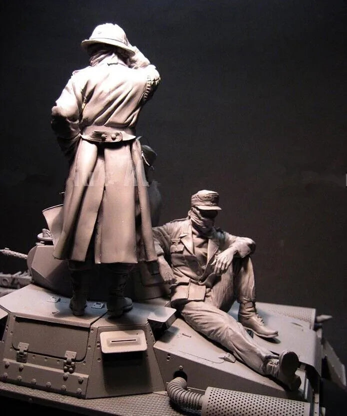 1/16 WWII Military, 3 Figures, Resin Model Figure Kit, Unassembled and Unpainted