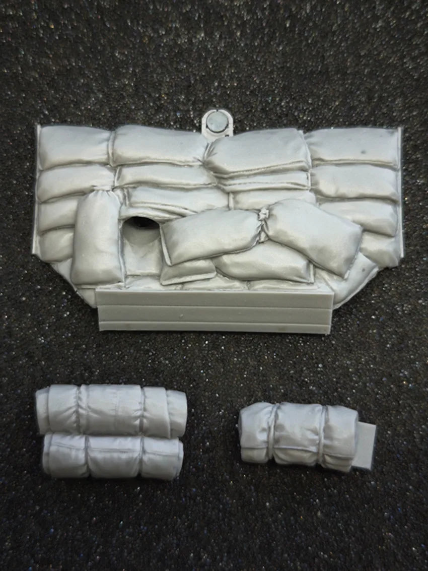1/35 Sandbag Fortification, Resin Model Terrain Kit, Military Theme, Unpainted