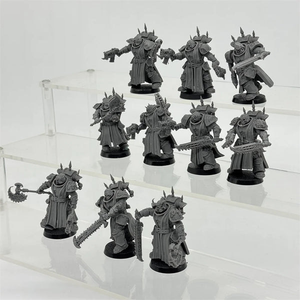 Dark Fantasy Corrupted Warriors, 10 Figures, Resin Model Figure Kit, Fantasy Theme, Unassembled and Unpainted