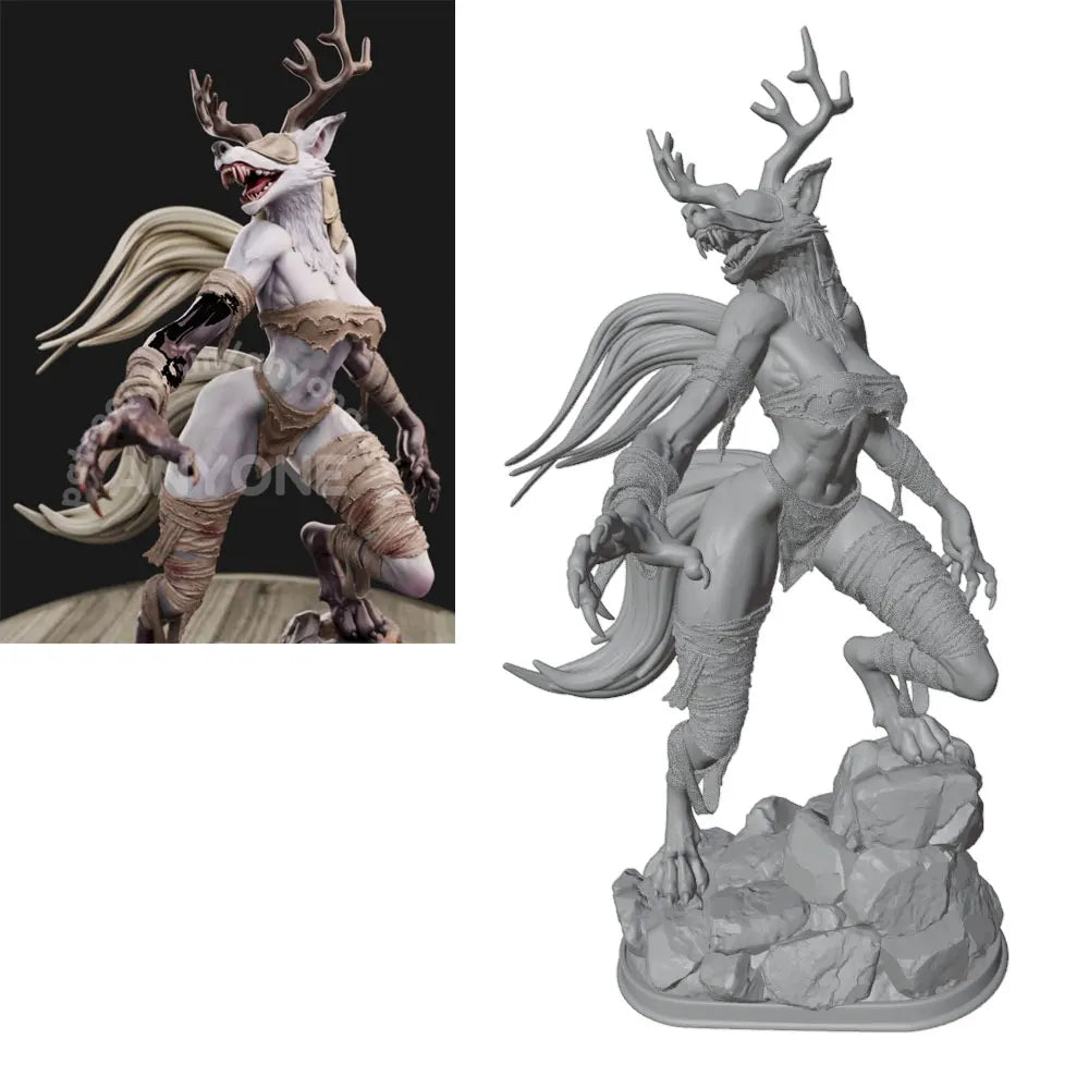 1/24 Dark Fantasy Demon, 6 Figures, Resin Model Figure Kit, Fantasy Theme, Unassembled and Unpainted