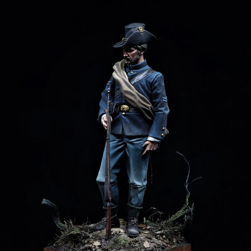 1/18 Napoleonic Soldier, Resin Model Figure Kit, Unassembled and Unpainted