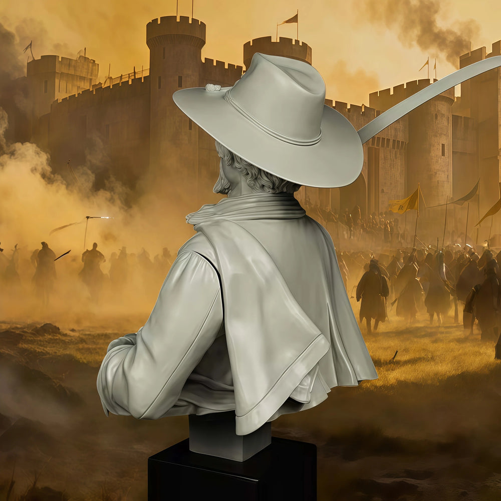 1/12 American Civil War Western Frontier Settler with Child, 2 Figures, Resin Model Bust Kit, Unassembled and Unpainted