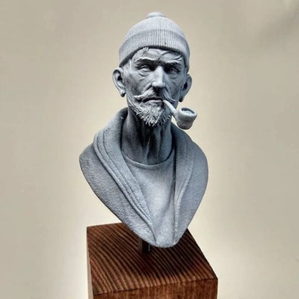 1/9 Elderly Maritime Sailor, Resin Model Bust Kit, Historical Theme, Unassembled and Unpainted