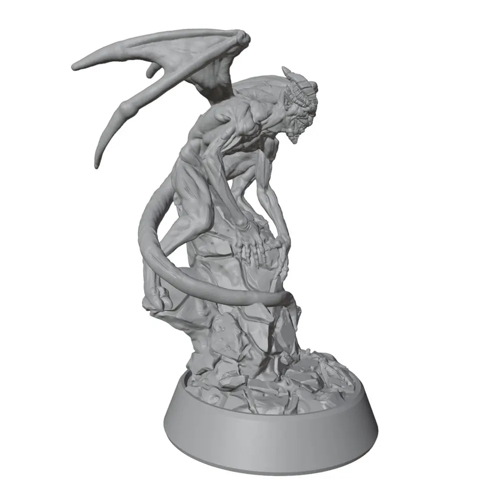 55mm Demonic Creature, Resin Model Figure Kit, Fantasy Theme, Unassembled and Unpainted
