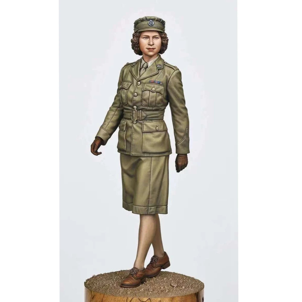 WWII British ATS Soldier Elizabeth, Resin Model Figure Kit, Unassembled and Unpainted