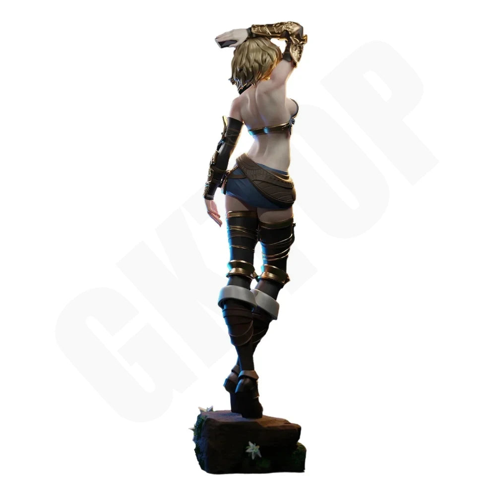 1/24 Female Sci-Fi Commando in Tactical Gear, Resin Model Figure Kit, Unassembled and Unpainted