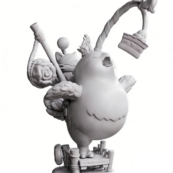 Chibi Creature, Resin Model Figure Kit, Anime Theme, Unassembled and Unpainted