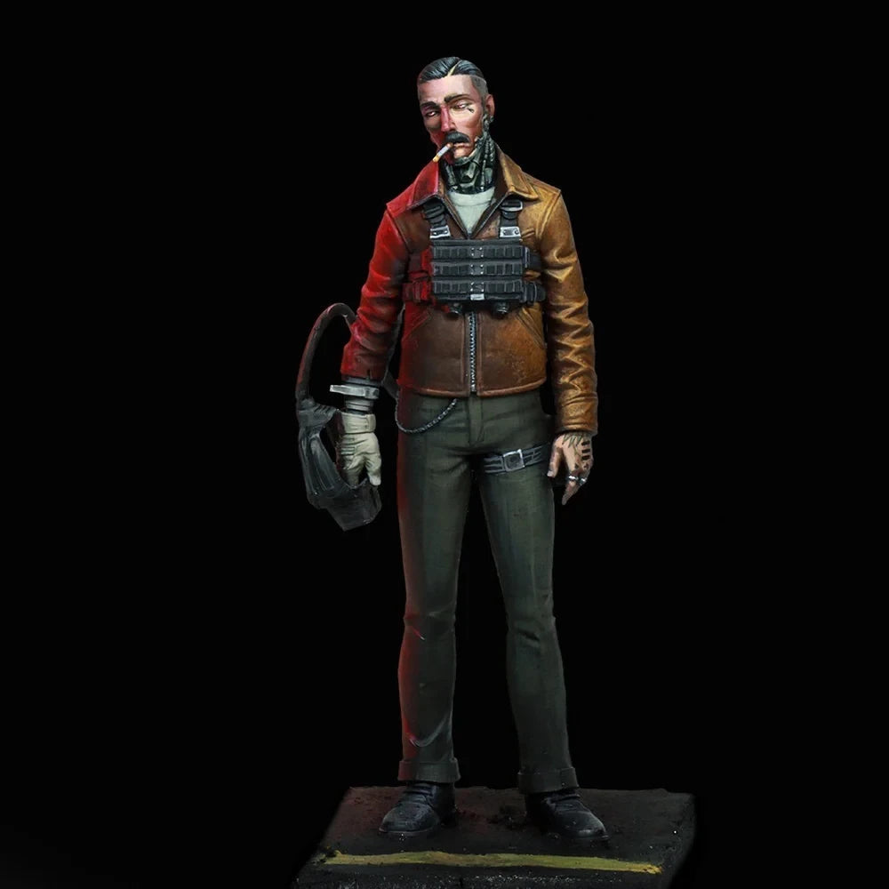 1/24 WWII German Officer, Resin Model Figure Kit, Unassembled and Unpainted