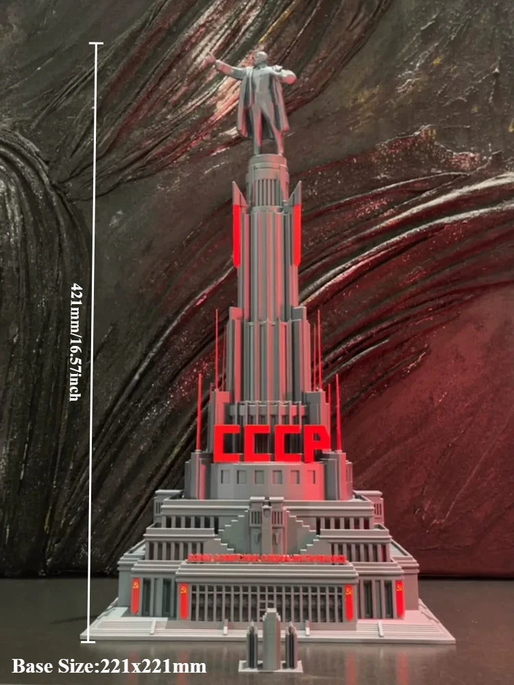 Cold War Soviet Palace of Soviets with Lenin, Resin Model Terrain Kit, Unpainted
