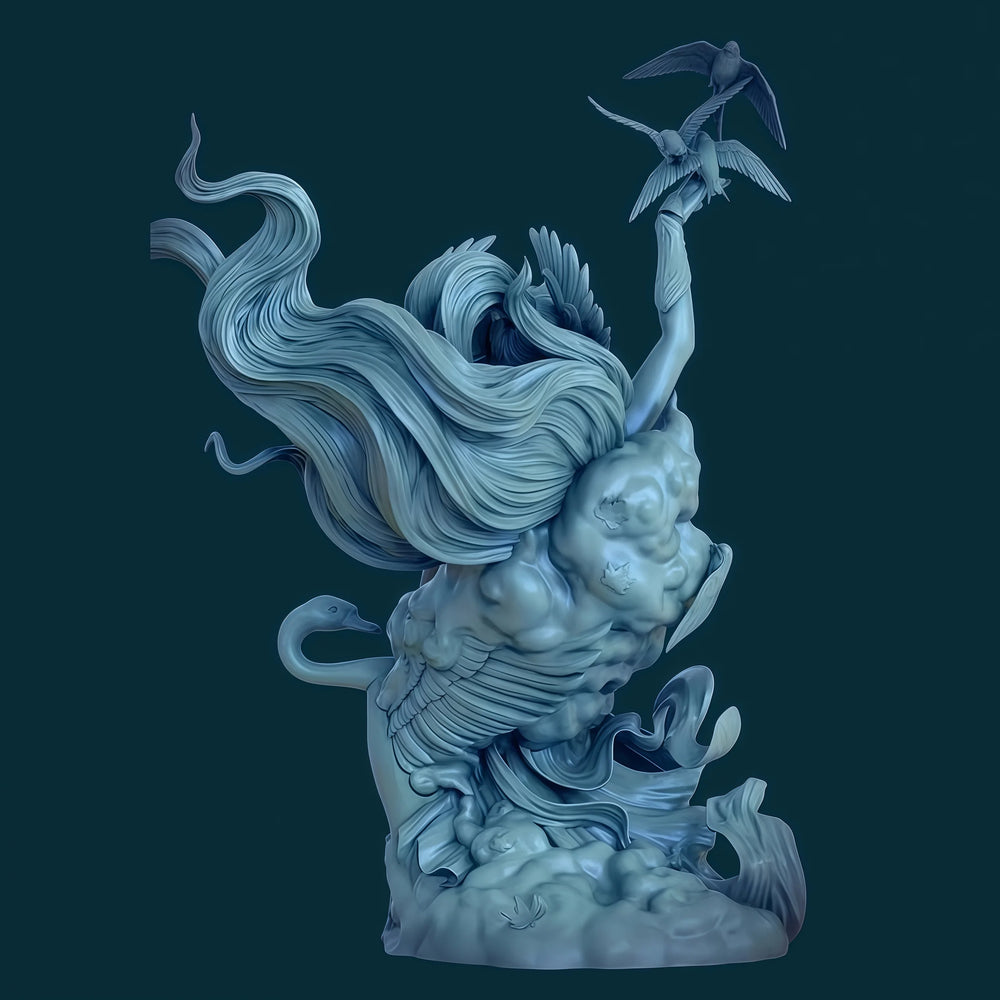1/12 Goddess of Peace, Resin Model Bust Kit, Fantasy Theme, Unassembled and Unpainted