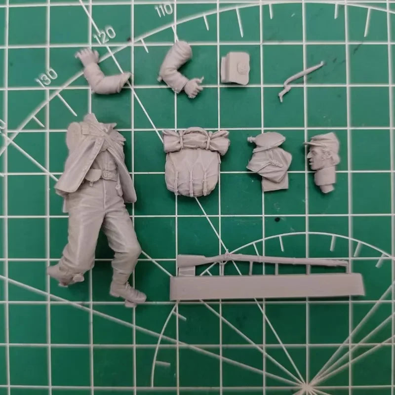 1/35 American Civil War Wounded Union Soldier, Resin Model Figure Kit, Unassembled and Unpainted