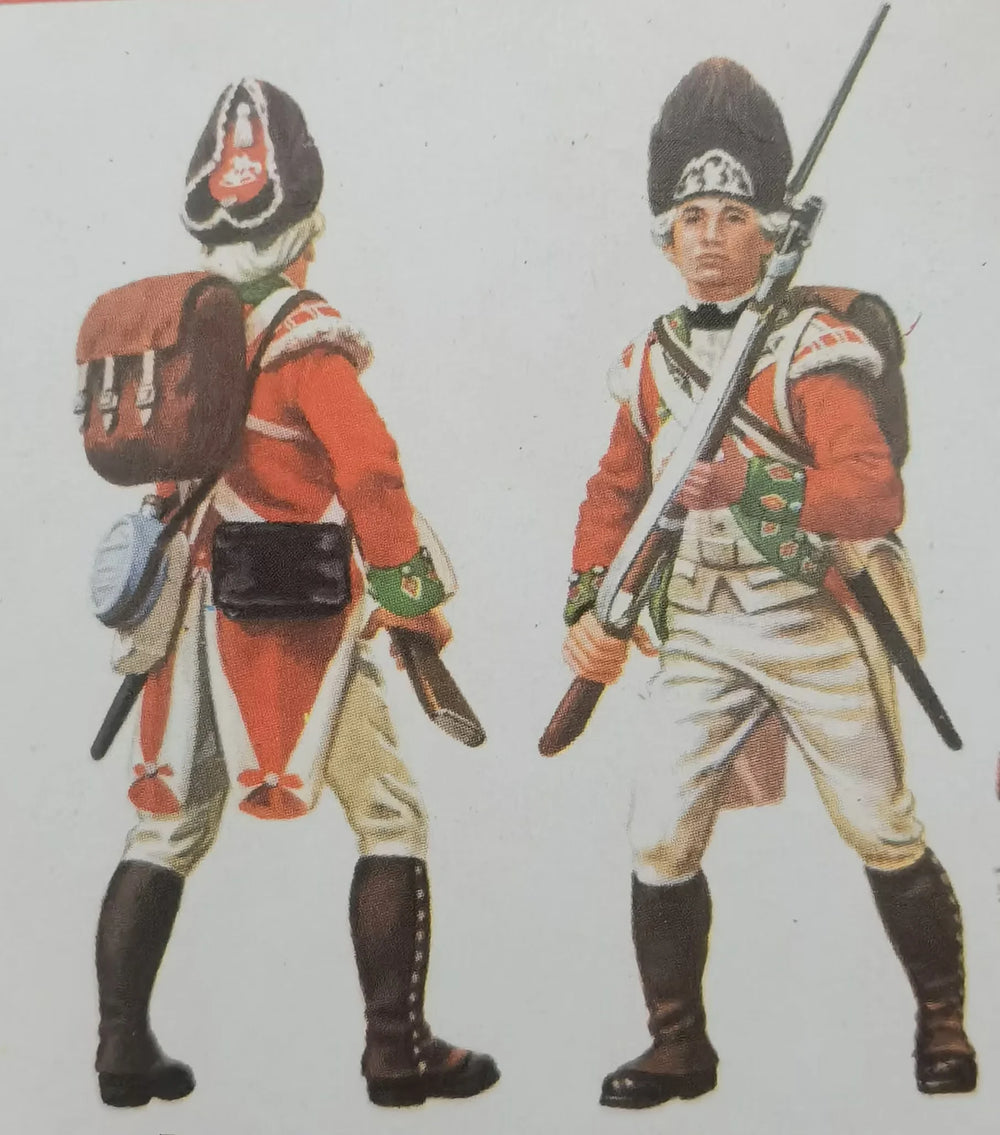 54mm Napoleonic British Infantry, 2 Figures, Resin Model Figure Kit, Unassembled and Unpainted