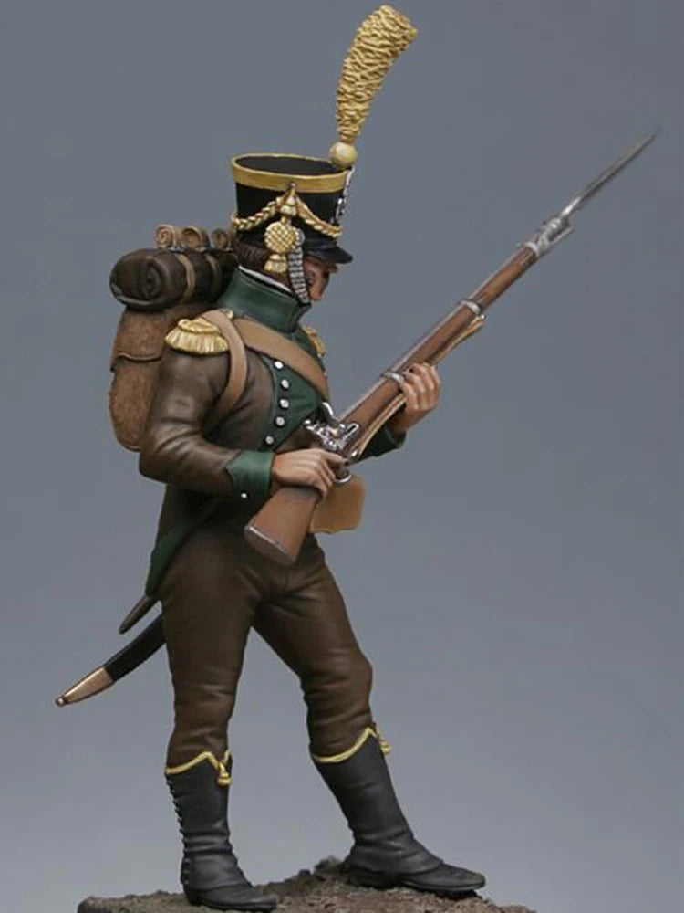 1/32 Napoleonic French Tirailleurs, Resin Model Figure Kit, Unassembled and Unpainted