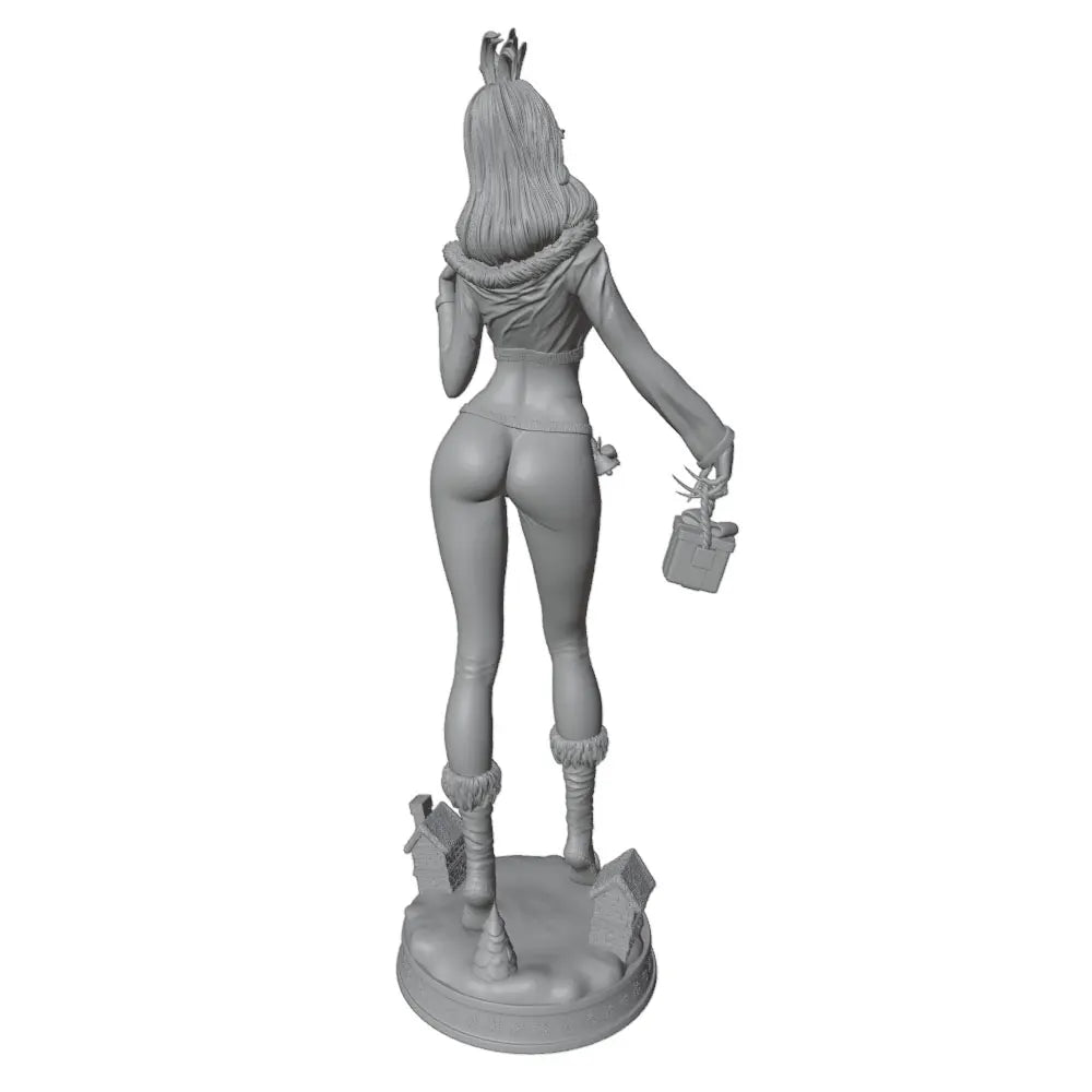 75mm Fantasy Female Pin-up, Resin Model Figure Kit, Unassembled and Unpainted