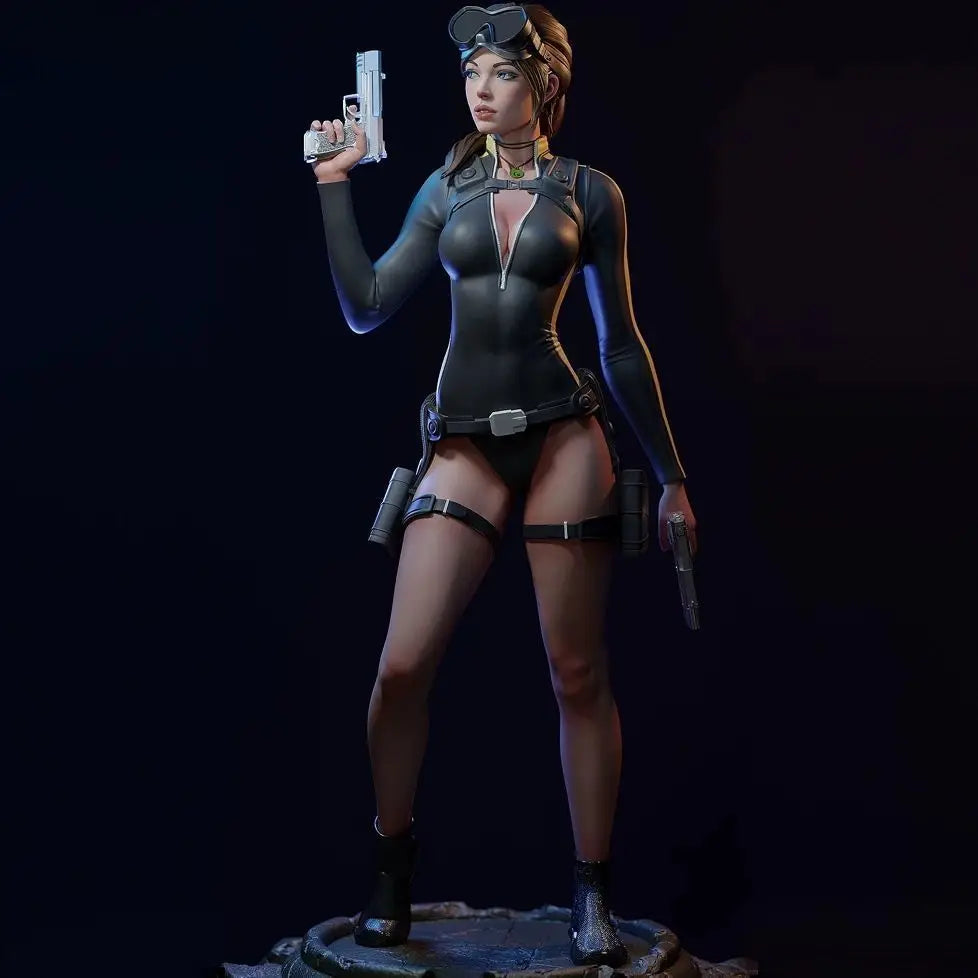 38mm Lara Croft Dive Suit, Resin Model Figure Kit, Unassembled and Unpainted