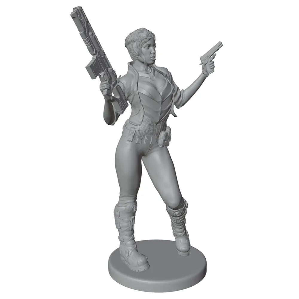 1/24 Tactical Female Commando, Resin Model Figure Kit, Sci-Fi Theme, Unassembled and Unpainted