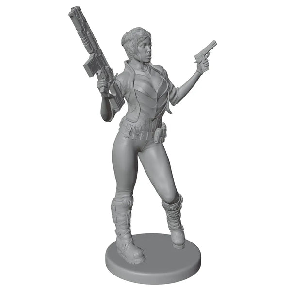 1/24 Tactical Female Commando, Resin Model Figure Kit, Sci-Fi Theme, Unassembled and Unpainted
