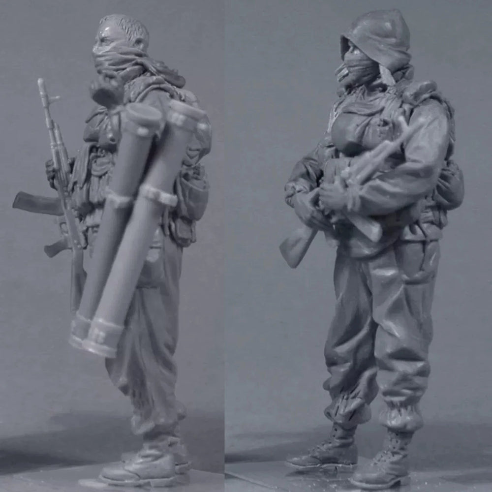 1/35 Modern Special Forces with Support Weapon Team, 2 Figures, Resin Model Figure Kit, Unassembled and Unpainted