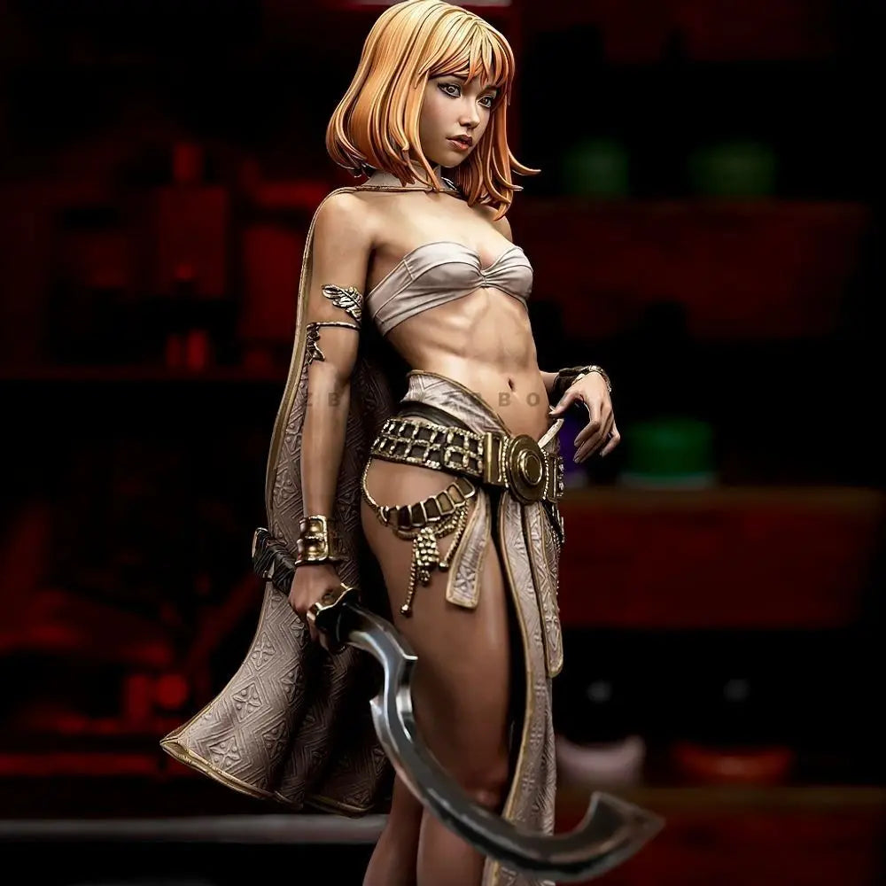 75mm Brunhild Warrior, Resin Model Figure Kit, Fantasy Theme, Unassembled and Unpainted