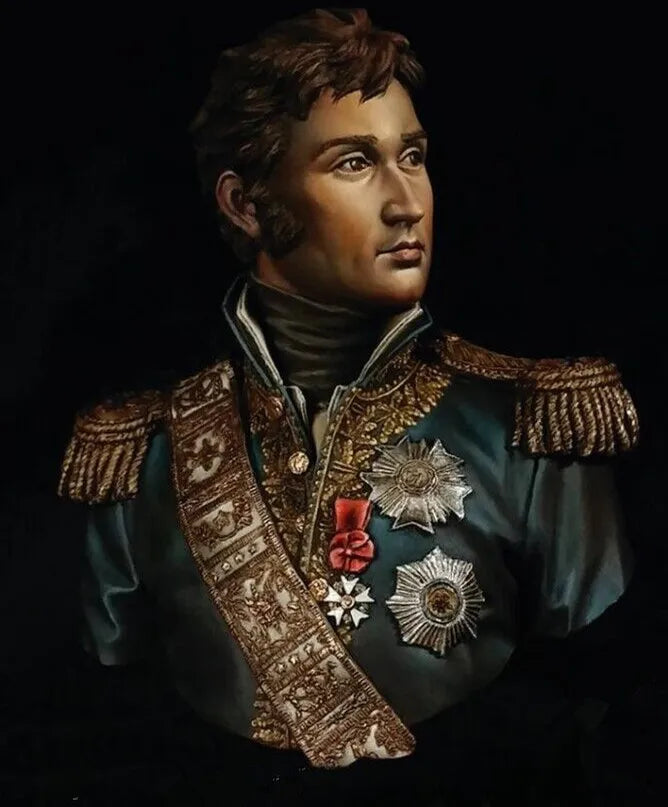 1/9 Napoleonic Marshal Lannes in Dress Uniform, Resin Model Bust Kit, Unassembled and Unpainted