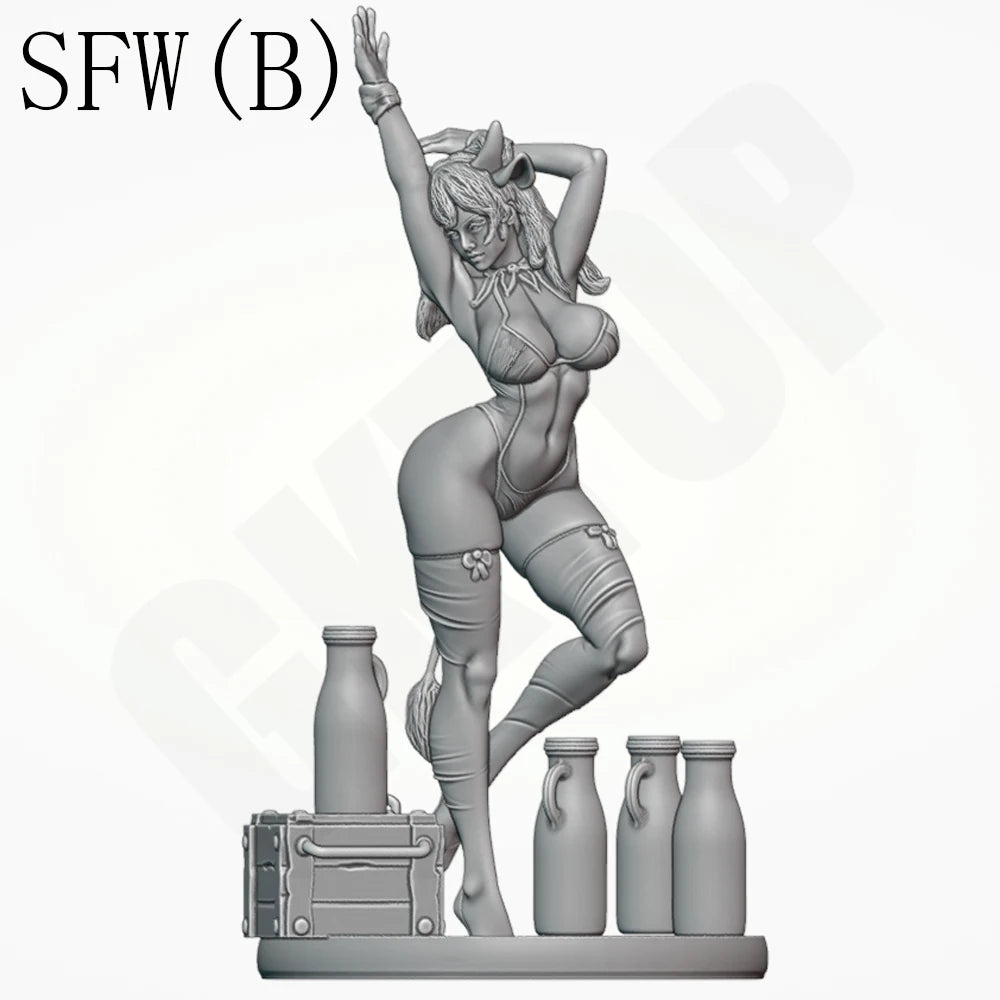 1/24 Milk Girl, Resin Model Figure Kit, Unassembled and Unpainted