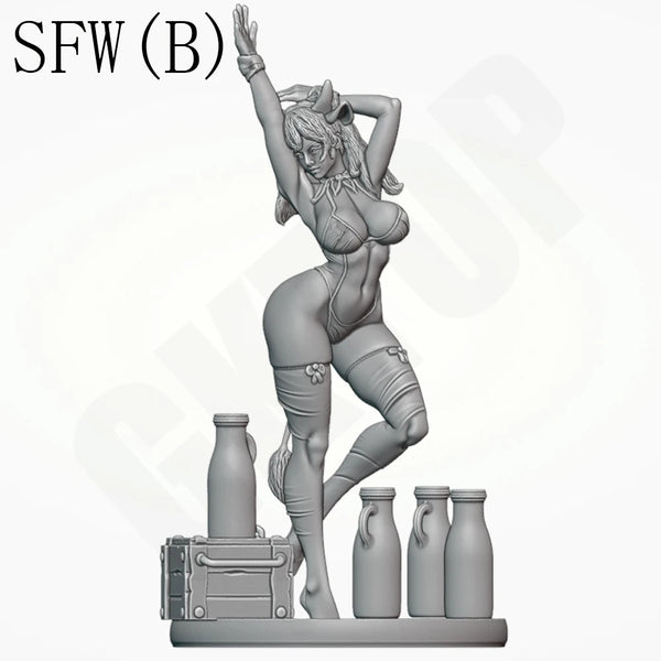 1/24 Milk Girl, Resin Model Figure Kit, Unassembled and Unpainted