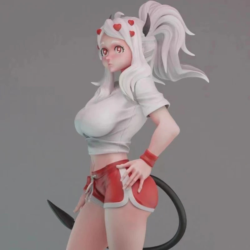1/24 Demon Girl Wielding Whip, Resin Model Figure Kit, Anime Theme, Unassembled and Unpainted