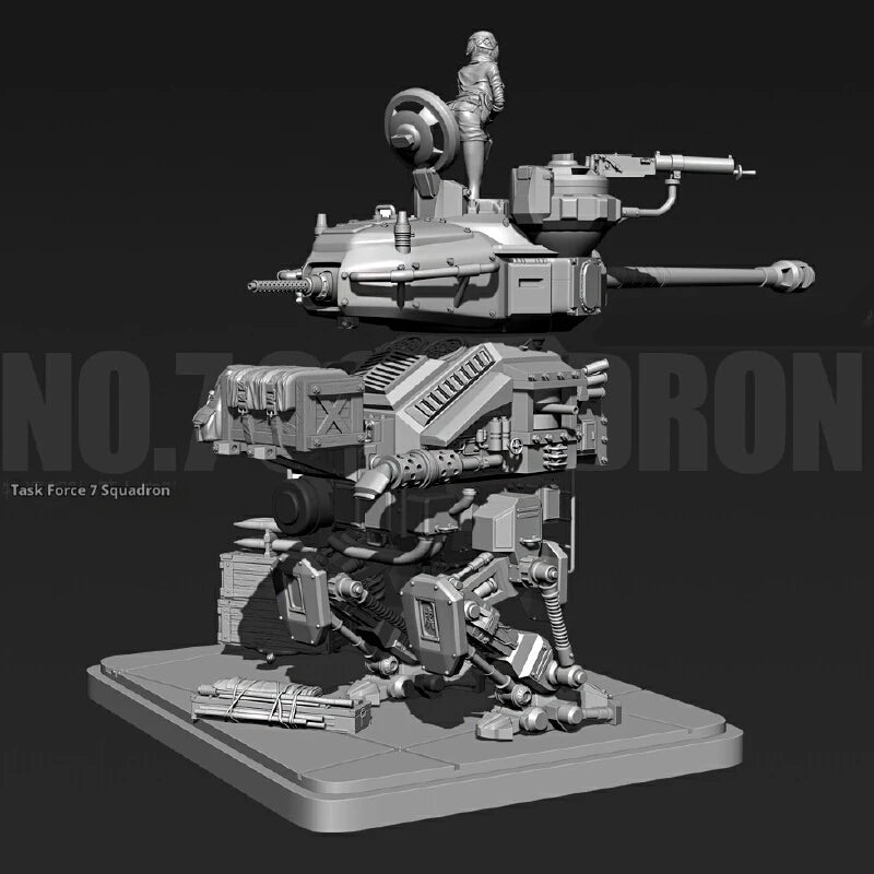 Modern Tank Squadron, 12 Figures, Resin Model Diorama Kit, Unassembled and Unpainted