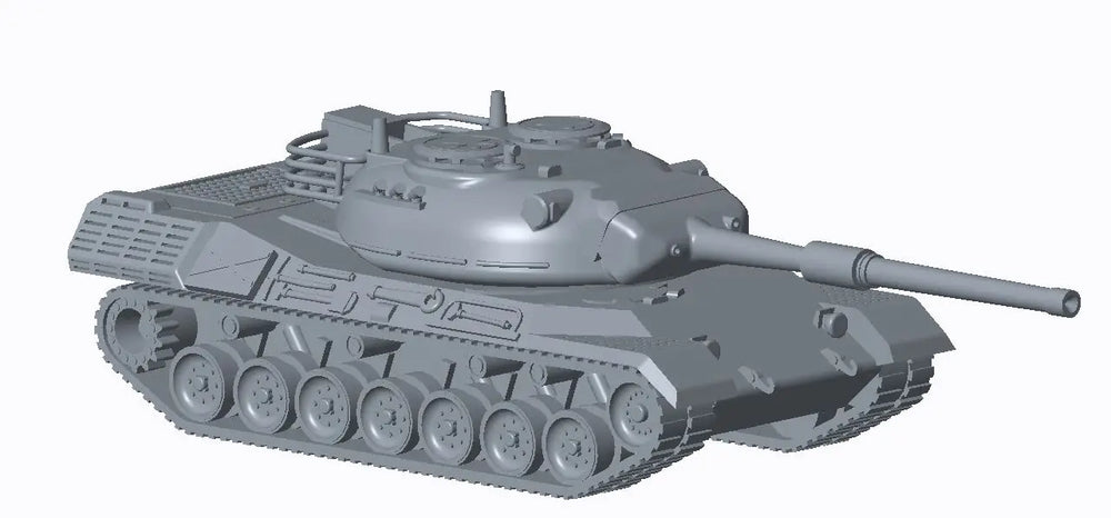 1/144 Cold War Leopard I Main Battle Tank, Resin Model Vehicle Kit, Unassembled and Unpainted