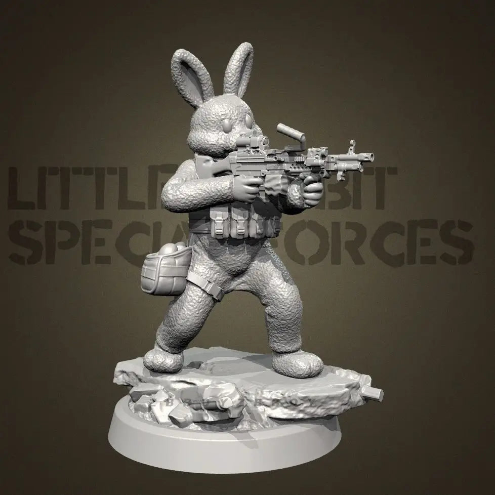 75mm Rabbit Warrior, Resin Model Figure Kit, Fantasy Theme, Unassembled and Unpainted