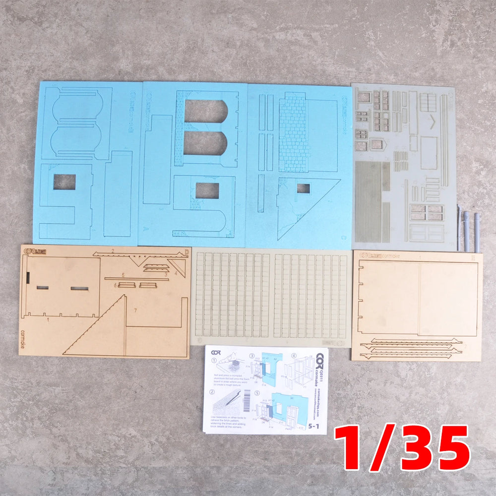 1/35 European Multi-Story Building, Resin Model Diorama Kit, Historical Theme, Unassembled and Unpainted